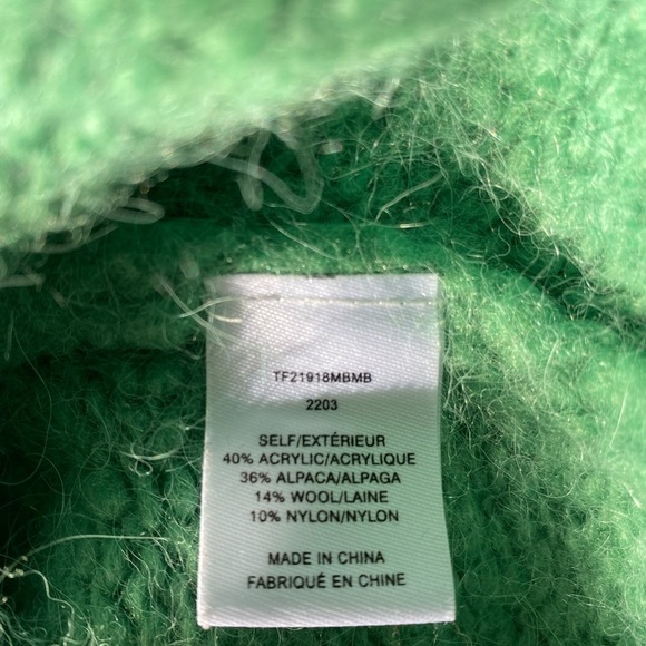 Derek Lam 10 Crosby Diagonal Grammer Fair Isle Turtleneck Sweater Size: Large - Picture 9 of 12